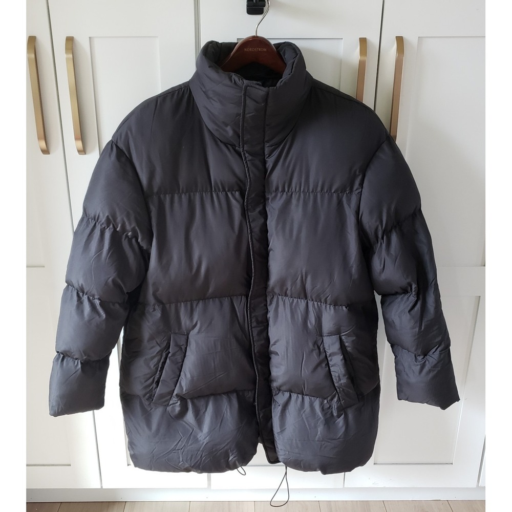 ASOS Puffer Jacket Womens‎ S Black Lightweight Quilted Oversized Coat
